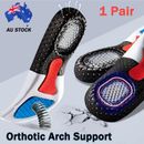 Plantar Fasciitis Insoles Insert Foot Arch Support Orthotic Shoes Insert Pad AU