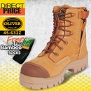 Oliver Work Boots, 45632z, Zip Side, Non-Metal Composite Toe Cap Safety Lace-Up