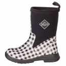 Muck Boots Kids Breezy Rainboot for Girl's - Black Gingham FREE POSTAGE