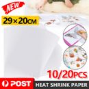 10pcs Heat Shrink Plastic Sheet Paper Heat Shrinkable Shrink Paper Film DIYCraft