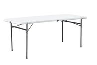 Mainstays 6 Foot Bi-Fold Plastic Folding Table - White (565320886)