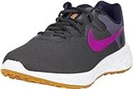 Nike Herren Revolution 6 Sneaker, Anthracite/Vivid Purple-Blackened Blue, 45.5 EU