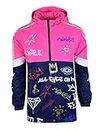 Screenshotbrand Military Patch Light Weight Bomber Jacket, S51801-neon Pink, XX-Large