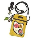 Chala Crossbody Cell Phone Purse - Women PU Leather Multicolor Handbag with Adjustable Strap Yellow Size: _
