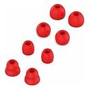 Replacement Silicone Ear Tips Earbuds Buds Set Compatible with Beats by dr dre Powerbeats Pro Wireless Earphones (Red)