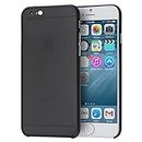 doupi UltraSlim Case für Apple iPhone 6 iPhone 6s ( 4,7 Zoll ) 4.7" FeinMatt FederLeicht Hülle Bumper Cover Schutz Tasche Schale Hardcase, schwarz