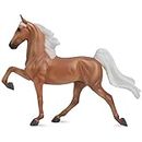 Bandai Breyer Freedom Series Palomino Saddlebred Horse Model, 15cm 1:12 Scale Palomino Saddlebred Horse Toy, Hand Painted Breyer Horse Toys Collectable Figures As Horse Gifts For Girls And Boys