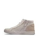 Clarks Craft Cup Hi White Leather 8 B (M)