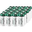 Rapthor CR123A 3V Lithium Battery 1650mAh 20 Pack High Power CR123 CR17345 Photo Batteries PTC Protected for Cameras Flashlight Alarm Smart Sensors 123 Batteries (Non-Rechargeable, Not for Arlo)