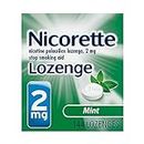 Nicorette Lozenges Nicotine Mint Stop Smoking Aid, 2 mg, 144 Count