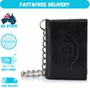 Dickies Men's Trifold Chain Wallet Black - AU Freeshipping