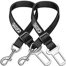 Adjustable Dog Safety Belt for Car-Dog Seat Belt for Car -Dog Car Harness | Pet Travel Accessories. (Black)