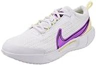 Nike Womens Zoom Court PRO HC White/Fuchsia Dream-Citron Tint-Earth Running Shoe - 7 UK (DV3285-101)