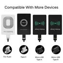 Wireless Charger Receiver Unterstützung Typ C Microusb Fast Wireless Charging Adapter für iPhone5-7