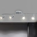 LED Modern 4Head Track Lighting Kits Flush Mount Wall/Ceiling Spot Light Fixture