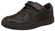 Clarks Boy's Black Leather First Walking Shoes - 10 Kids UK/India (28 EU)
