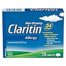 Claritin Allergy Medicine, 24-Hour Non-Drowsy Relief 10 mg, 20 Tablets