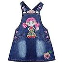 Peacolate 3-24Months Infant Toddler Baby Girls Denim Strap Dress 1pcs Embroidery Girl Jumpstuis Skirt(18-24months,Girl)