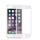 MobileBukket Tempered Glass Guard Protector 11D for Apple iPhone 6 Plus (White) Edge to Edge Full Screen Coverage, Pack of 1