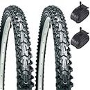 CST Eiger 26" x 1.95 Mountain Bike Tyres with Schrader Tubes (Pair)