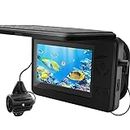 NOLEGA Video Fish Finder, Videocamera per Pesca Subacquea con Display da 4,3" E Fotocamera 1000TVL, Rilevamento profondità 50ft, Registrazione/Fotografia HD, Impermeabile IP68, per Pesca Barca
