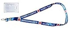 Click Whiz Indian Railway's Lanyards/Ribbons for ID Card with Free Transparent Holder for Official Use.