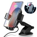 Car Fast Wireless Charger Holder Air Vent Mount Bracket Samsung iPhone 3 in 1