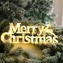 Merry Christmas Sign for Christmas Decorations Christmas Tree Hanging Lighted
