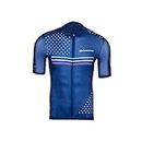 Firefox Bikes Bicycle Jersey Performance Basic Half Sleeve (M)- Blue