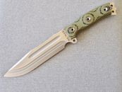 BUSSE COMBAT Hell Razor 2 with Competition Finish, Green & Black G10, INFI Steel