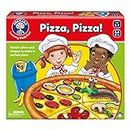ORCHARD TOYS Moose Games Pizza, Pizza! Game. Match Colors and Shapes to Make a Perfect Pizza. for Ages 3-7 and 2-4 Players