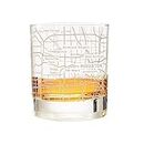 Greenline Goods Whiskey Glasses - 10 Oz Tumbler for Houston Lovers (Single Glass) - Etched with Houston Map - Old Fashioned Rocks Glass