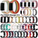 Für Fitbit Charge 5 6 Gewebtes Nylon Silikon Leder Metall Uhrenarmband TPU Case