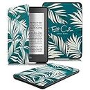 MOCA flip Cover case for Amazon Kindle Paperwhite 6 inch 1 2 3 2012 2013 2014 2015 New 300 PPI Flip Cover Flip Case (Leafs)
