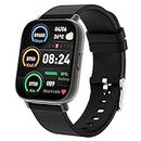 Smartwatch, Armbanduhr Bluetooth 1.69 Voller Touch Screen IP67 Wasserdicht Smart Watch Schwarz, Fitness Tracker mit Schrittzähler Schlafmonitor Stoppuhr für Sportuhr Herren