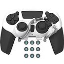 EXknight Leverback V2 Paddles Attachment, Back Buttons Adapter for PS5 Controller | Fit with Thumb Grips (White)