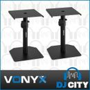 Studio Monitor Stands Speaker Mount Adjustable Desktop Stand Pair Vonyx SMS10