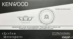"NUEVO PAR DE ALTAVOCES DELANTEROS Kenwood XM65F 6,5"" 2 vías Harley Motorsports 6-1/2""