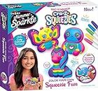 Shimmer 'n Sparkle CRA-Z-Squeezies colorea tu propia diversión para apretar, 3 unidades de actividades de arte y manualidades de mariposa, unicornio y búho para edades de 6 años en adelante