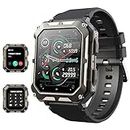 Blackview Smart Watch for Men - Bluetooth Call/AI Voice Assistant, 1.83" Fitness Watch with Heart Rate SpO2 Blood Pressure Sleep Monitor, 123 Sports, IP68 Waterproof Activity Tracker for iOS Android
