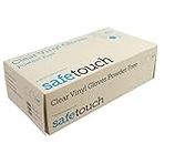 SafeTouch 3 x Powder Free Clear Vinyl Gloves, Medium (Pack of 100)