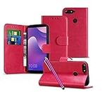 Cases for Nokia Lumia 1020 - Card Holder Slots Leather Wallet Case [Kickstand Shockproof Case] Magnetic Close Tab [Full Body Case] Cases for Nokia Lumia 1020 / RM-875 / RM-877 [Hot Pink]
