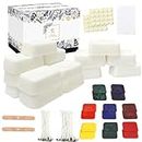 Candle Making Kit,Candle Making Supplies Include 960g Soy Wax for Candle Making,Candle Wax Dyes,Candle Wicks Stickers and More,Candle Making Kits for Adults Beginners-Wax Melt Kit,Make Your Own Candle