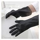 XMYINGWEI Dishwashing Gloves Disposable Black Latex Gloves For Home Cleaning Dish Washing Gloves Food/Kitchen/Garden Universal Work Glove (Color : Black, Size : L)
