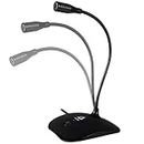 KLIM Talk USB Desk Microphone for Computer - New Version 2024 - Compatible with Any PC Laptop Mac PS4 - Professional Desktop Mic with Stand - Recording Gaming Streaming YouTube Podcast Mics