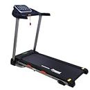 FitnessOne Propel HT 111 Best Treadmill for Home Use| 4 HP Peak DC Motor| 110 Kgs Max User Weight| 12 Preset Programs| 3 Level Manual Incline| LCD Display | Foldable| Transport Wheels