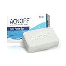 ACNOFF Anti-Acne Bar 100 gm | For Skin prone to Acne & Blemishes | Specially Formulated for Oily Skin | Unclogs Pores | Effective Cleansing without causing Dryness or Irritation |Dermatologist Recommended