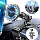 [2023 Newest] for MagSafe Car Mount, [Powerful Magnets] Super Stable Magnetic Phone Holder for Car Dashboard & Air Vent [Multi-Angles], Cell Phone Holder Car for iPhone 15 14 13 12 Android All Phones