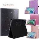 Apple iPad 2nd 3rd 4th  Generation Glitter PU Leather Stand Flip Book Cover case