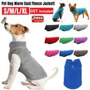 Pet Dog Warm Coat Fleece Jacket Jumper Sweater Winter Clothes Puppy Vest Outfits